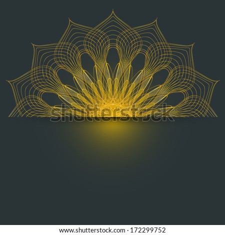 Lace background, wedding invitation vector design.
