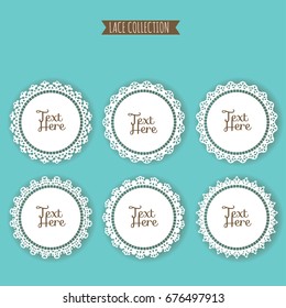 Lace and Border Collection. Leather laser Cutting.