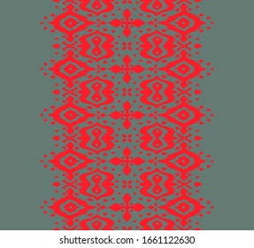 Borde de encaje.Patrón transparente. Impresión shibori de tinte vectorial con rayas y chevron. Tinta texturada de fondo japonesa. Tejido étnico. Moda bohemia. Creativo africano. Alfombra de Damasco. 