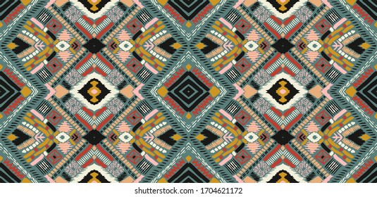Borde de encaje. Patrón transparente. Impresión shibori de tinte vectorial con rayas y chevron. Tinta texturada de fondo japonesa. Tejido étnico. Moda bohemia. Creativo africano. Alfombra de Damasco. 