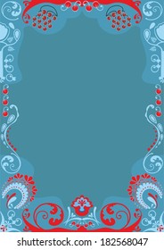 Lace border. Tracery frame. Floral frame. Frosting border