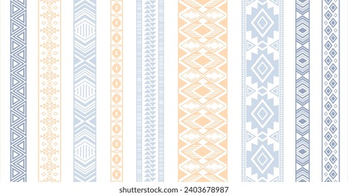 Lace borders vector collection. Fashion cloth edge ornaments isolated. Lacework strip edging. Russian folk patterns. Cutout style bracelets. Delicate tapes. Craft elements.