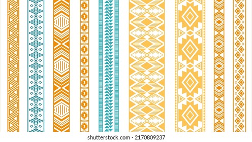 Lace borders vector collection. Seamless vertical edge ornaments isolated. Crochet stripes. Ukrainian folk patterns. Lingerie lace. Bangles netting samplers. Ornate tapes. Craft elements.