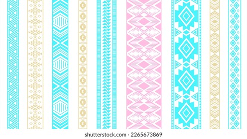 Lace borders vector collection. Seamless edge elements isolated on white. Lace strips. Ukrainian folk patterns. Dress apparel cuff and collar frills. Ornate tapes. Craft elements.