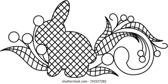 Lace Bunny Border