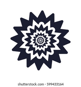 Lace classic calligraphy copperplate circle logo, pattern