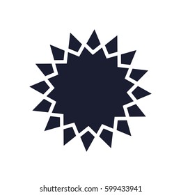 Lace classic calligraphy copperplate circle logo, pattern