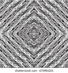 Lace contrast checkered fabric pattern on the lumen of painted lines. Seamless vector pattern