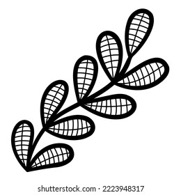Enciende elementos decorativos con flores y hojas. Decoración hecha a mano con bordado.