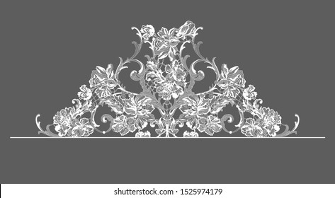 lace decorative elements, frame, pattern
