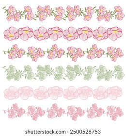 lace design illustration vector in lines of branches rose and red flowers with green leaves and isolated elements imitating embroidery on a white background