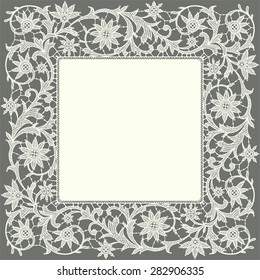 Lace doily.