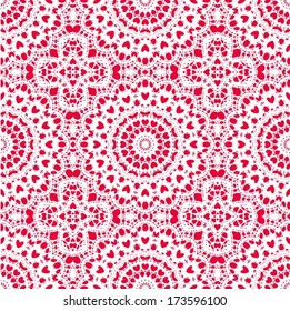 Lace / Doily background, delicate pattern, hand made wedding decor, design element, vector illustration