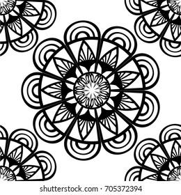 Lace Doily Circle Decorative Design Pattern Vector