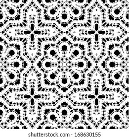 Lace / Doily ornamental, floral pattern, seamless background, wedding pattern, embroidery elements, vector illustration