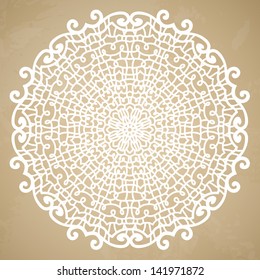 lace doily vector illustration