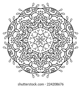 lace doily vector illustration