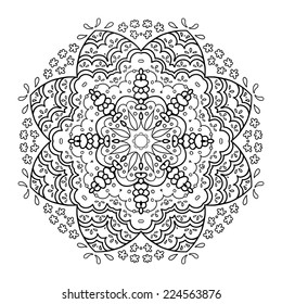 lace doily vector illustration