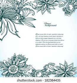 lace doodle background