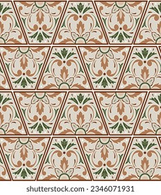 Lace elegant classic seamless vintage pattern, hand drawn vector illustration