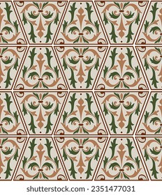 Lace elegant classic seamless vintage pattern, hand drawn vector illustration