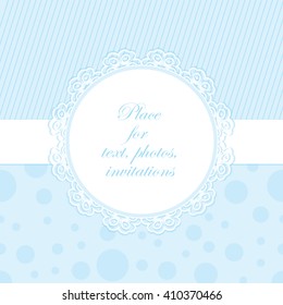 Lace festive doily. Vector illustration.

