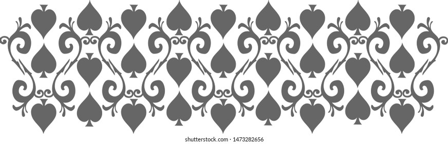 Lace Fleur / Floral Decorative Decal Border Element