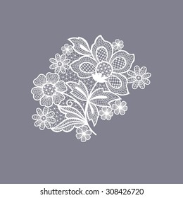 lace floral background decoration element