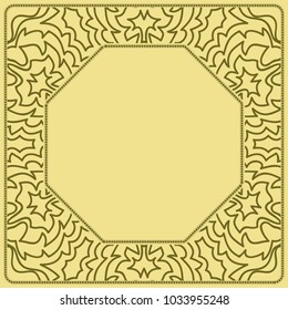 lace floral border ornament. vector pattern. decorative frame lace floral border ornament. vector pattern. decorative frame