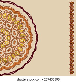 Lace  floral colorful ethnic ornament pattern flower