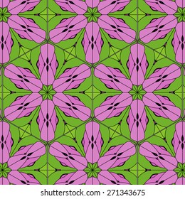 Lace  floral colorful ethnic ornament  seamless pattern flower