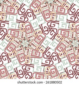 Lace  floral colorful vintage color ethnic ornament  seamless pattern flower