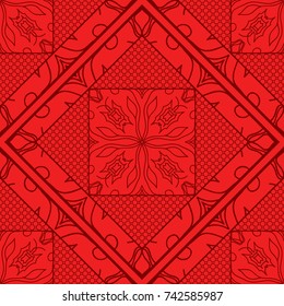 lace, floral seamless pattern. vector illustration. for interior design, invitation, wallpaper, textile.