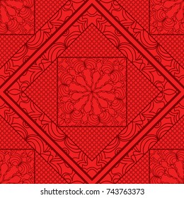lace, floral seamless pattern. vector illustration. for interior design, invitation, wallpaper, textile.