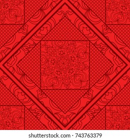 lace, floral seamless pattern. vector illustration. for interior design, invitation, wallpaper, textile.