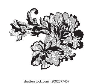 lace flower, bouquet, vector illustration