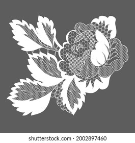 lace flower, bouquet, vector illustration
