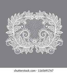 lace flowers decoration element