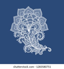 lace flowers decoration element