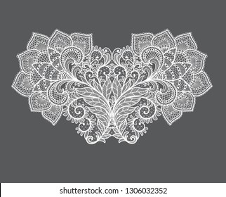 Hand Drawn Floral Mandala Decorative Love: vector de stock (libre de ...