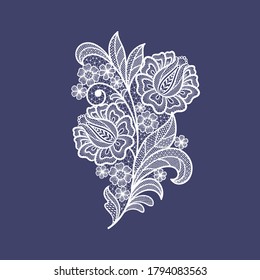 lace flowers decoration element, flower bouquet