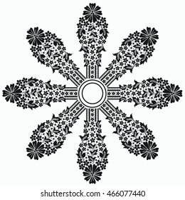 lace flowers vector element,lace pattern design