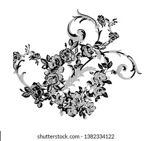 Lace Ornate Element Vector Illustration Stock Vector (Royalty Free ...