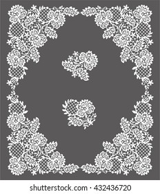 Lace Frame. Clip Art.