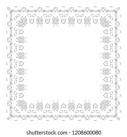 Lace frame. Decorative element for your design.