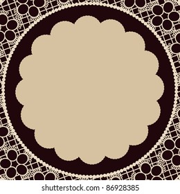 Lace frame doilie,dolly frame