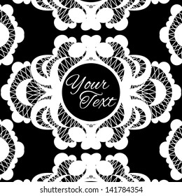 Lace frame. EPS 10
