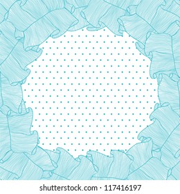Lace and frills  hand drawn vector background