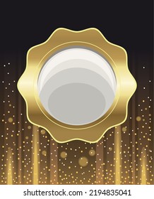 lace golden in poster background