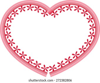 lace with heart shape